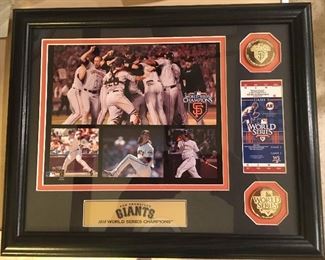 Giants 2010 World Series Champions framed Commerative Photo Collage