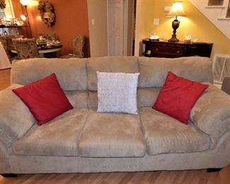 Comfortable, Neutral Color Sofa