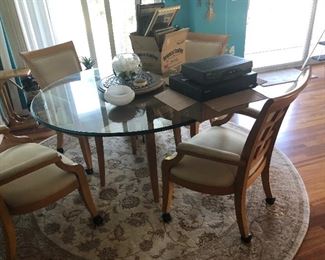 Dining set
 plate glass top $250