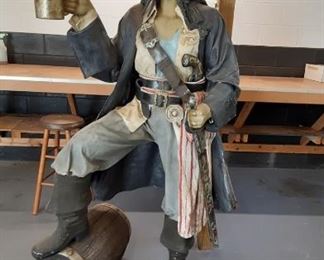 Life size Jack Sparrow statue 
Located at my place indialantic accross from Double Tree hotel 
Needs a fresh coat of paint $400