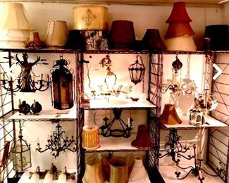 Nice chandeliers, lamps and sconces. Mix and match shades. 