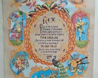 https://www.ebay.com/itm/124087496484 STA9001 Rex 1997 Poster MULTIPLE SIGNATURES NEW ORLEANS MARDI  GRAS 
