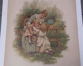 https://www.ebay.com/itm/124163893181	AB0243 VINTAGE 19TH CENTURY BOOK PLATE BLOCK COLOR PRINT $10.00 9 3/8 X 7 3/8 INCHES A KISS FOR BABY BOX 76FC AB0243
