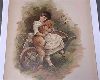 https://www.ebay.com/itm/124163893944	AB0244 VINTAGE 19TH CENTURY BOOK PLATE BLOCK COLOR PRINT $10.00 9 3/8 X 7 3/8 INCHES MY DOGGIE BOX 76FC AB0244
