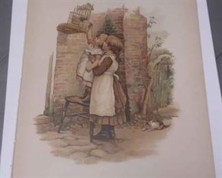 https://www.ebay.com/itm/124163907093	AB0251 VINTAGE 19TH CENTURY BOOK PLATE BLOCK COLOR PRINT $10.00 9 3/8 X 7 3/8 INCHES HALF AFRAID BOX 76FC AB0251
