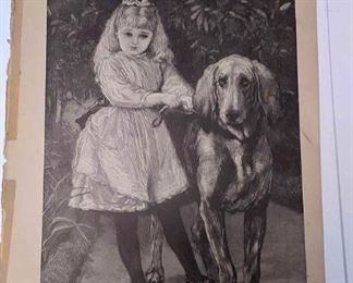 https://www.ebay.com/itm/124166159032	AB0266 VINTAGE 1881 BOOK PLATE BLOCK PRINT $10.00 GIRL WITH DOG 9 3/16 X 7 1/4 INCHES BOX 76FC AB0266
