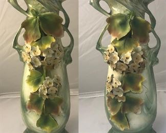 https://www.ebay.com/itm/124171633353 Br9000: (2) Capodimonte Austrian Porcelain Pottery Vase Pre 1900 $400