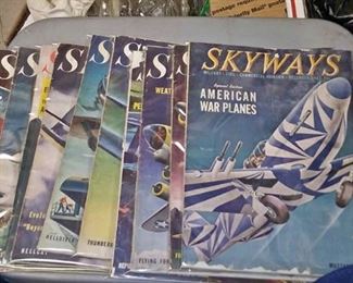 https://www.ebay.com/itm/114171668541 CC0001 1940S WW2 ERA SKYWAYS AVIATION MAGAZINES $70