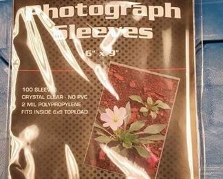 CC0003 BCW PHOTOGRAPH SLEEVES 6X9 INCHES $6 PER PACK OF 100 6 Pay online by Venmo: @Rafael-Monzon-1, PayPal Email: Agesagoestatesales@Gmail.com, or Square Call for info 504-430-0909
