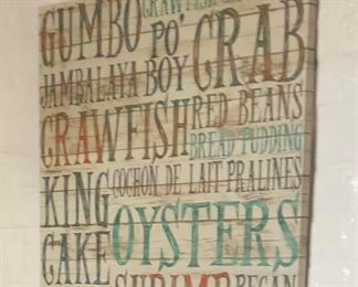 https://www.ebay.com/itm/114188029284 PA049 Gumbo, Crab Fish Hanging Wall Art $15