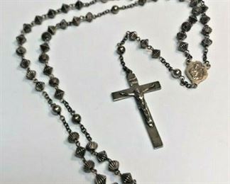 https://www.ebay.com/itm/124135450918 RX127: STERLING SILVER ROSARY $60