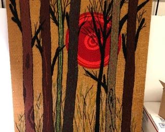 https://www.ebay.com/itm/124181783075 LAN9826: Sunset Cross Stitch on Board Hanging Wall Art 1975 $20.00
