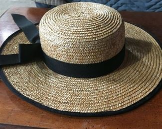 https://www.ebay.com/itm/114208569723 KB0135: Vintage Yvonne La Fleur New Orleans Straw Hat with Ribbon $65