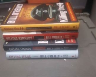 https://www.ebay.com/itm/114212162172 RX4252007 LOT OF FOUR BOOKS BY BILL O'REILLY KILLING JESUS, KILLING LINCOLN, KILLING KENNEDY, KILLING THE SS.BOX 77 RX4252007 $20