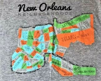 https://www.ebay.com/itm/114212614190 JX006: THIN VINTAGE FEEL GREY NEW ORLEANS NEIGHBORHOODS WOMEN SIZE SMALL $20.00