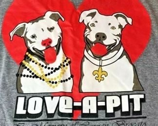 $20.00 https://www.ebay.com/itm/114212614191 JX008: LOVE-A-PITBULL FOUNDATION FOUNDATION GREY SHIRT SIZE M $20.00