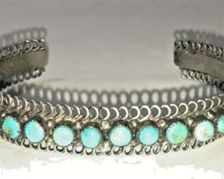https://www.ebay.com/itm/114212610636 RX130: HANDMADE STERLING SILVER AND TURQUOISE MULT STONE BRACELET WEST AM INDIAN $300.00