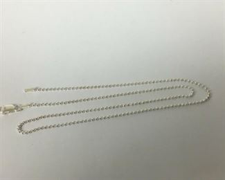 https://www.ebay.com/itm/124185082339	KB0149: Sterling Silver Bead Chain 16"	 $10 	Buy-IT-Now
