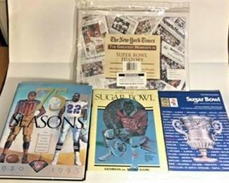 https://www.ebay.com/itm/114222800898	GB045: LOT OF 3 BOOKS NFL (2 SUGARBOWL/1 SUPERBOWL) AND 1 NEWSPAPER UNOPENED	 Auction 	Starts 05/12/2020
