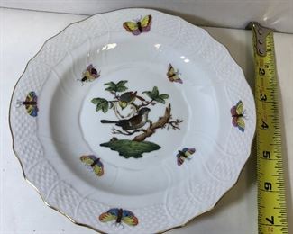 https://www.ebay.com/itm/114214958244	LAN9813: Herend Hungary Hand Painted Plate 2 Birds 1518 Ro 16 	 $50 
