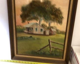 https://www.ebay.com/itm/114218433936	LAN9830: Cajun County Armand 1977 Oil on Board Framed Hanging Wall Art	 $75 
