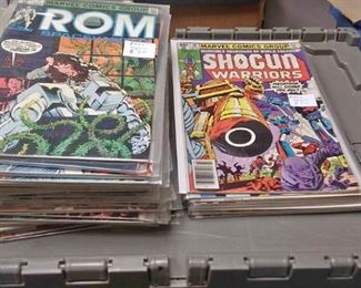 https://www.ebay.com/itm/114200397588	AB0298 MARVEL COMICS BOOK LOT OF 57 46 - ROM 11 - SHOGUN WARRIERS BOX 77 AB0298	 $95 
