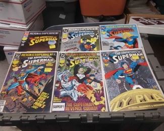https://www.ebay.com/itm/124175677067	RX5012001 DC COMICS BOOK LOT OF 49 BOOKS DEATH OF SUPER SUPERMAN FUNERAL FOR A FRIEND REIGN OF THE SUPER MEN JUSTICE LEAGUE AMERICA 69-71 MAN OF STEEL 18-26 SUPERMAN 74-83 ACTION COMICS 684-691 ADVENTURES OF SUPERMAN 497-505 GREEN LANTERN 46 BOX 77 RX5012001	 $275.00 
