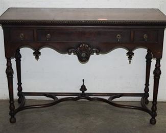 Burled Walnut William & Mary Style Server