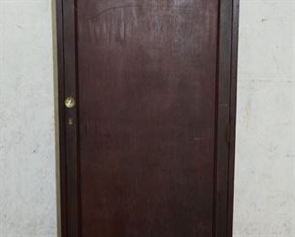 Rare Tall Empire Mahogany Record Cabinet w/ Drums