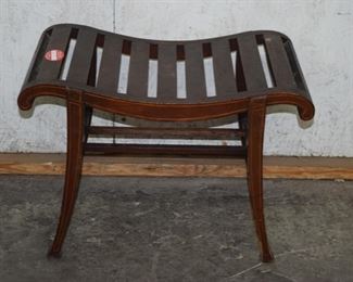 Mahogany inlaid Vanity Bench 