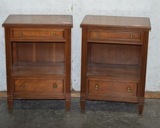 Pair of modern cherry nightstands 