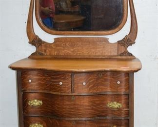 Quarter Sawed Oak Dresser 