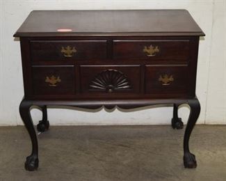 Chippendale Claw & Ball Mahogany Low Boy Chest