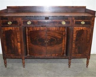 Antique Federal Banded Mahogany Sideboard