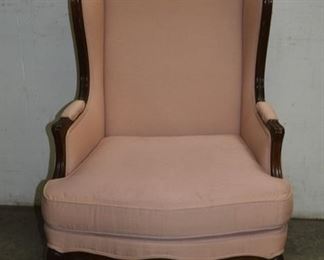 French provincial wing back arm chair