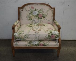 Oversized French Louis XVI Arm Chair