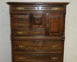 Rare Antique Victorian Chest on Chest