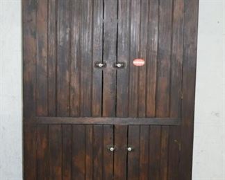 Pine beaded board pantry cupboard