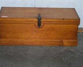 Antique pine carpenter tool chest