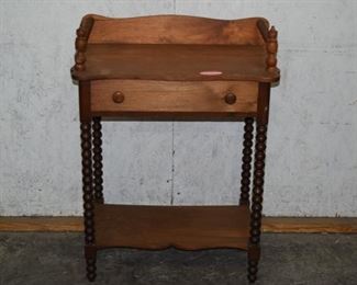 Cherry spool leg washstand 