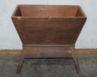 Antiques doved tail dough box on legs