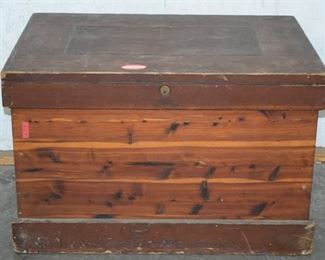 Cedar carpenter box with fitted interior 