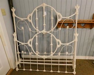 Heavy Antique Iron Full Size Bed