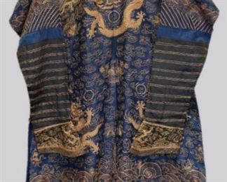 Chinese imperial dragon robe, possibly Qing dynasty