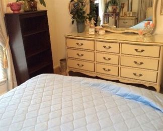 Bedroom #2 is perfect for the girl in your family.  French Provincial by Dixie  Dresser with mirror 