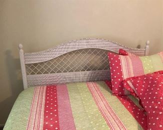 wicker headboard