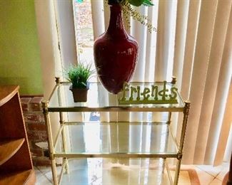 brass and glass vintage with so many uses