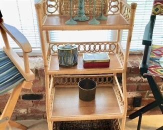 Rattan display unit $85.00