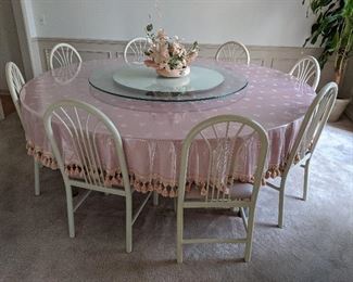 $50  X Large round table      8 chairs for $80
