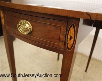  CLEAN “Councill Furniture” Burl Mahogany Drop Side Pembroke Table with Inlay

Auction Estimate $200-$400 – Located Inside 